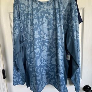 Huk Men's Blue Camo Shirt